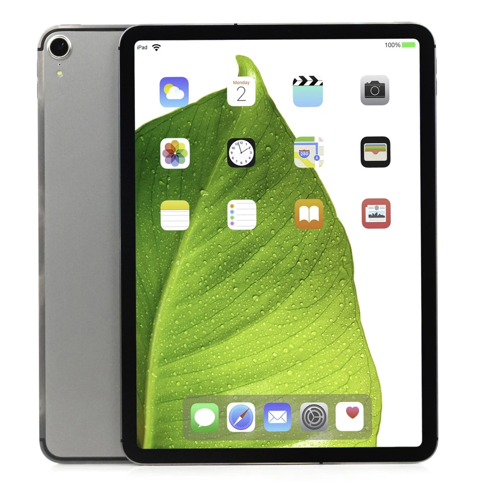 Apple iPad Pro (2018) 11" Space Gray 64GB WiFi Cellular Tablet MU0Y2LL/A A2013 B - Image 1 of 4