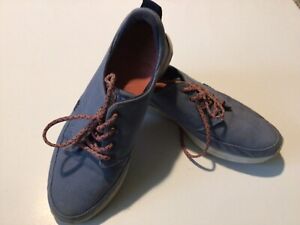 Reef ladies blue loafer with ties. sze 8 1/2