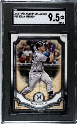 2018 Topps Museum Collection #10 Nolan Arenado SGC 9.5 MINT+ - Image 1 of 2