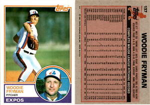 Woodie Fryman 1983 Topps Baseball Card 137  Montreal Expos