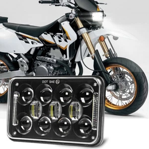 4x6" Square LED Headlight Hi/Lo Beam w/ DRL For Suzuki DRZ400SM DRZ400S DRZ400E - Picture 1 of 12