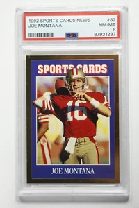 1992 Sports Card News Joe Montana #82 PSA 8 NM-MT - Picture 1 of 2