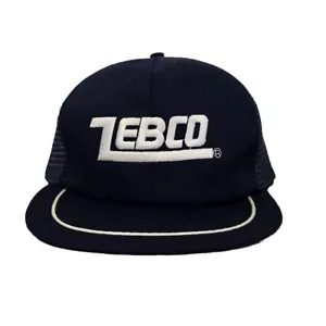 Gorra de pesca vintage Zebco malla Snapback camionero azul - Imagen 1 de 9