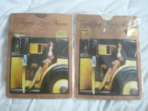2 PAIRS OF VINTAGE HAPPY LEGS BY ARISTOC COSMETIC SUPPORT TIGHTS SIZE SMALL - Picture 1 of 6