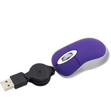  Mouse Cablato USB Mouse Piccolo Retrattile Minuscolo Da 1600 DPI Mouse Ott8496
