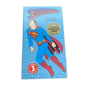 Superman and Great Adventures (VHS 1992) Animated Cartoons- NEW & SEALED- Rare - Picture 1 of 6