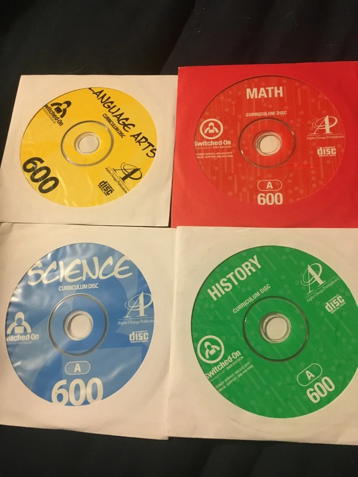 Switched on Schoolhouse, 6th grade 4’subject complete free ship, AOP SOS - Image 1 of 1