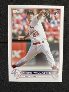Tarjeta de novato 2022 Topps Update Series ANDRE PALLANTE RC #US59 Cardinals cantidad - Imagen 1 de 2