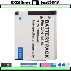 NB-8L NB 8L Battery For Canon PowerShot A3300 A3200 A3100 A3000 A2200 A1200 IS - Picture 1 of 8