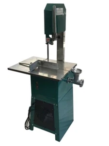 Sierra de banda de carnicero comercial 2 en 1 CMT y relleno de salchichas 550w cortadora M - Imagen 1 de 4