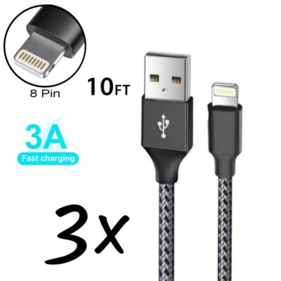 10ft Cable Fast Charge Charging Cord Sync Type Charger - Image 1 of 4