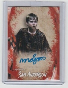 TOPPS WALKING DEAD SURVIVAL BOX MAJOR DODSON/SAM ANDERSON AUTOGRAPH CARD 