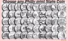 1999 - 2008 P Choose Any State Hood Quarters From Philadelphia Mint Coin Rolls 