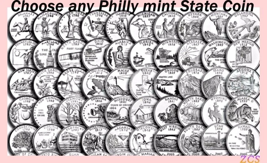 1999 - 2008 P or D Choose Any State Hood Quarters From U.S. Mint Coin Rolls - Image 1 of 2