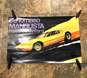 1969 Mangusta factory dealer poster, ford powered. - Bild 1 von 1