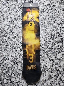 New Anthony Davis #3 Lakers Image Strideline Crew Socks M/L NEW - Picture 1 of 6