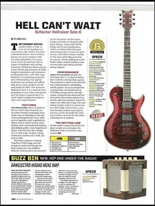 Guitarra eléctrica Schecter Hellraiser Solo-6 revisión comprobación de sonido artículo impresión - Imagen 1 de 4