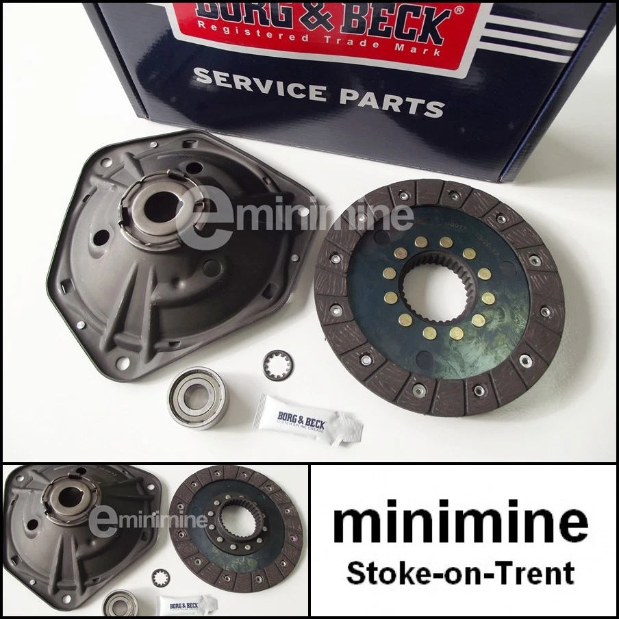 Classic Mini Non Verto 3pc Clutch Kit Borg & Beck GCK100AF diaphragm pre morris - Image 1 of 1
