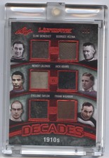 2016 Leaf Ultimate Decades 1910 Georges Vezina Cyclone Taylor Jack Adams Lalonde