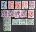 RARE 1893- Cook Is  lot of Queen Makea Takau &White Tern postage stamps used