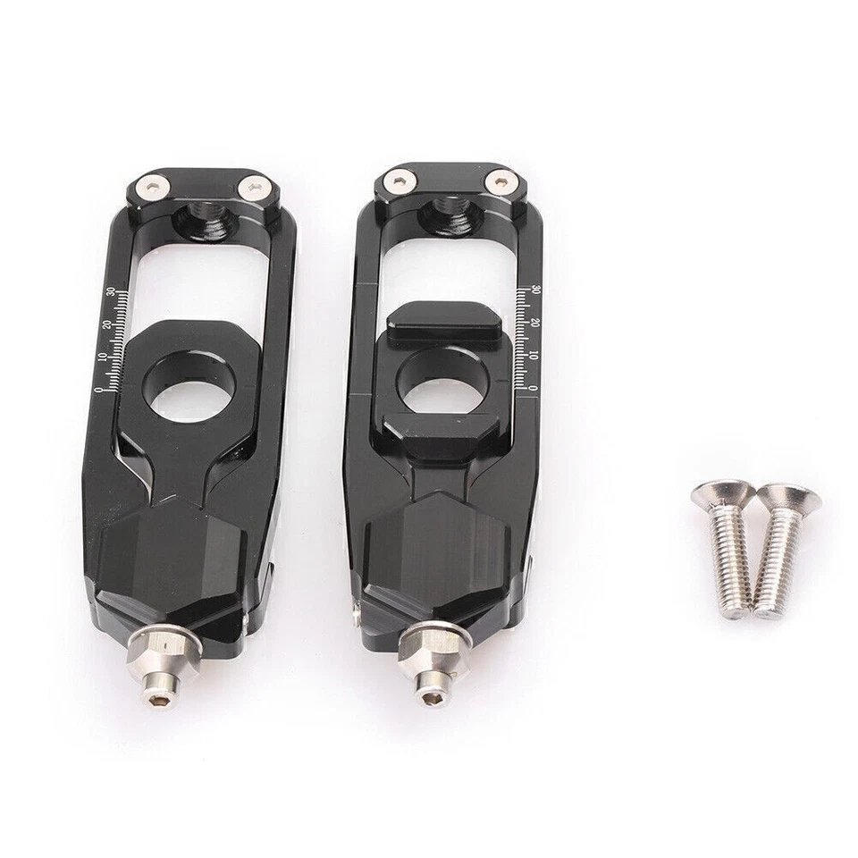 For YAMAHA MT09 FZ09 2013 2014 2015 2016 Black Rear Chain Adjusters Tensioner - Image 1 of 3