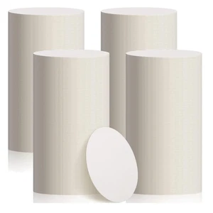 Bulk 800 White Cardboard Coasters - 4 Inch Round for Drinks & Crafting Projects - Picture 1 of 9