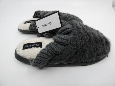 Chinelos Nine West cinza urze escuro malha espuma com memória - Pequeno (5-6) - Imagem 1 de 4