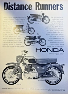 Revista Anuncio 1966 Honda Motorcycles Touring 160 Sport 65 Honda 90 - Imagen 1 de 1