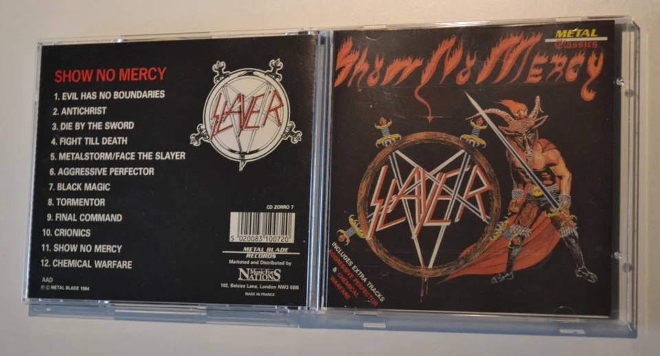 Slayer – Show No Mercy (CD) – CD ZORRO 7 – UK repress, near mint - Bild 1 von 4