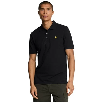 Lyle & Scott T-Shirt Polo Noir SP400VOG, Polo Homme Lyle & Scott PROMO - Photo 1/4