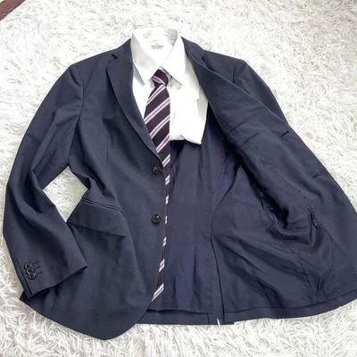 ☆UNIQLO +J Uniqlo Wool Tailored Jacket M Dark Navy - Image 1 of 4