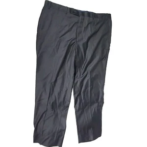 Peter Millar Solid Black Flat Front Suit Pants Size 40 X 28 - Picture 1 of 10