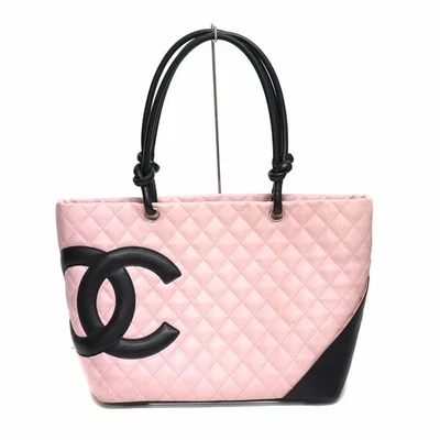 CHANEL Cambon Large Tote Bag Pink Black A25169 - Image 1 of 4