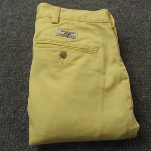 Polo Ralph Lauren Tyler Shorts Herren 40x9 Plissee Baumwolle Gelb Preppy Sommer - Bild 1 von 15