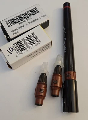 Rotring Isograph Lot- 20-Used and New Pens and Nibs from .10-.50 sold as set - Image 1 of 4