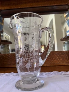 Beautiful Vintage Fostoria Chintz 48 oz Footed Pitcher. Excellent Condition! - Picture 1 of 4