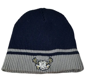 Vintage Rice University Eulen Herren Beanie The Game NCAA blau grau Streifen Neu mit Etikett - Bild 1 von 6