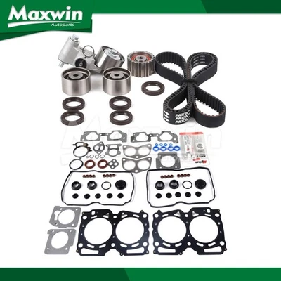 Head Gasket Set Timing Belt Kit Fit Subaru Forester Impreza Legacy Outback 2.5L - Image 1 of 4