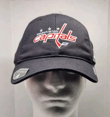Adidas GH1215 NHL Washington Capitals Primeblue Strap Back Cap ~ NEW WITH TAGS - Image 1 of 4