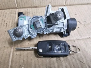 VW TOURAN MK2 MK3 VW GOLF MK6 IGNITION BARREL SWITCH AND ONE FOB KEY 1K0905851B - Picture 1 of 24
