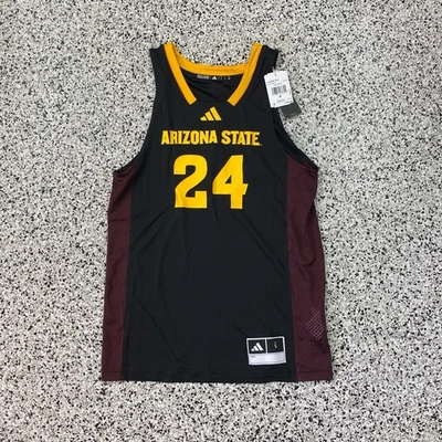 Camiseta deportiva de baloncesto Arizona State Sun Devils NCAA Adidas Swingman #24 para hombre S nueva con etiquetas Foto 1 de 4