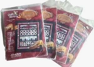 4 JOANN Quilt Block Weihnachtsnachrichten-Sets 2000 Jan Feb März Mai Weihnachten NEU - Bild 1 von 10