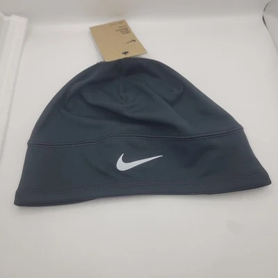 NIKE UNISEX DRI-FIT TERRA GORRO SIN PUÑOS Negro Nuevo Correr Clima Frío Foto 1 de 4