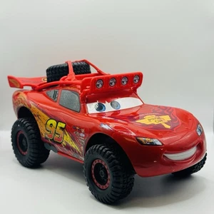 Disney Pixar Cars LARGE OFF-ROAD RACIN’ MCQUEEN Radiator Springs 500 TALKING 8” - Picture 1 of 8