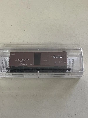 Micro Trains N Scale Denver & Rio Grande Western 40’ Box Car, NIB, D&RGW 50164 - Image 1 of 3
