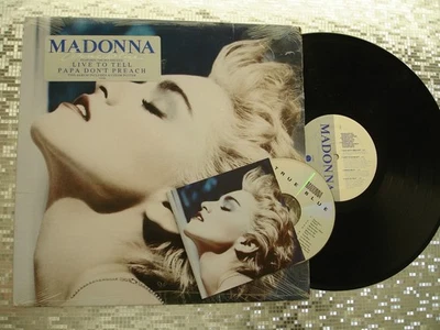 Madonna ~ True Blue ~ Vintage MTV ERA LP w/Poster & Bonus CD  Sire 9 25442-1 - Image 1 of 4