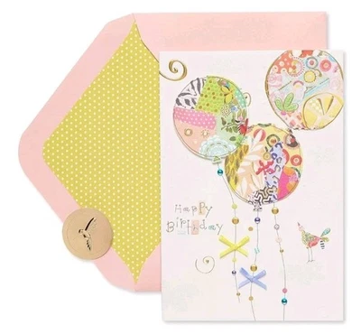 Papyrus Happy Birthday Card 3D Balloons🎈 "It's always a joy to celebrate YOU!"