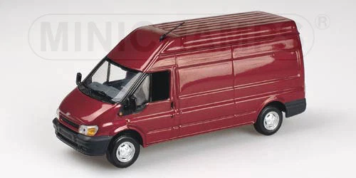 Ford TRANSIT Delivery Van 2000 Red Metallic Minichamps 430089300