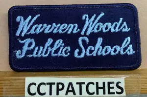 WARREN WOODS ÖFFENTLICHE SCHULEN, MICHIGAN (BLAU) PATCH MI - Bild 1 von 2