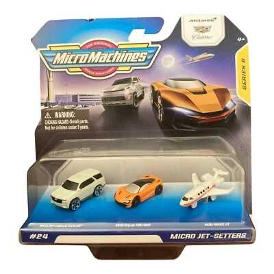 MicroMachines Set Micro Jet Setters #24 McLaren Cadillac Private Jet Series 6 - Image 1 of 4